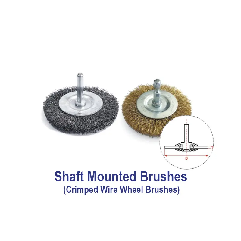 Shaft Mounted Brushes(Crimped Wire Wheel Brushes)